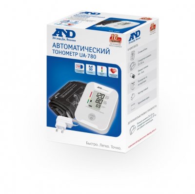 Купить тонометр автоматический a&d (эй энд ди) ua-780 ас, с адаптером, манжета 22-32см в Арзамасе