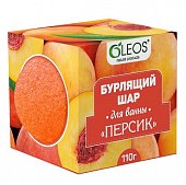 Купить oleos (олеос) шар для ванн бурлящий персик, 110г в Арзамасе