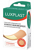 Купить luxplast (люкспласт) пластырь кровоостанавливающий на полимерной основе 72х19мм, 15 шт в Арзамасе
