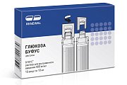 Купить глюкоза буфус, раствор для внутривенного введения 400мг/мл, ампулы 10мл, 10 шт пэт в Арзамасе