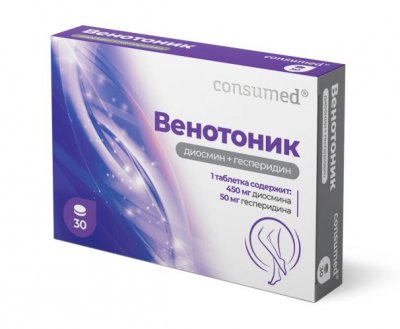 Купить венотоник (диосмин+гесперидин) консумед (consumed) 500мг, таблетки, 30 шт бад в Арзамасе