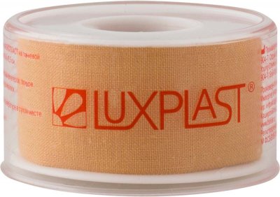 Купить luxplast (люкспласт) пластырь фиксирующий тканевая основа 2,5см х 5м в Арзамасе
