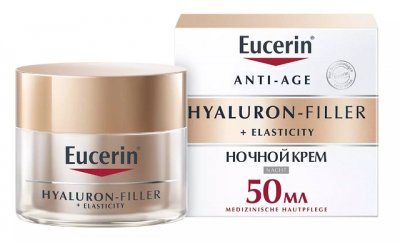 Купить eucerin hyaluron-filler+elasticity (эуцерин) крем для лица ночной 50 мл в Арзамасе
