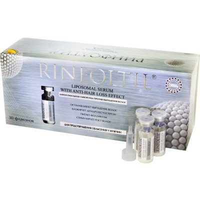 Купить rinfoltil (ринфолтил) липосомальная сыворотка против выпадения волос для предотвращения облысения мужчин, 30 шт в Арзамасе