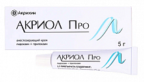 Купить акриол про, крем для местного и наружного применения 2,5%+2,5%, туба 5г в Арзамасе