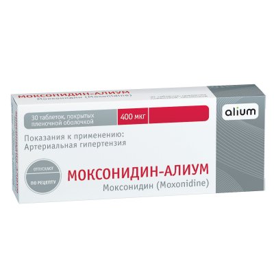 Купить моксонидин-алиум, таблетки, покрытые пленочной оболочкой 0,4мг, 30 шт в Арзамасе