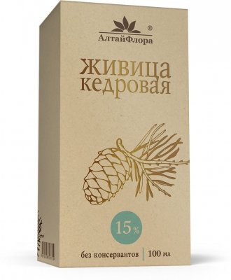 Купить живица кедровая алтайфлора, 15% 100мл (алтайская чайная компания, нпц ооо, россия) в Арзамасе
