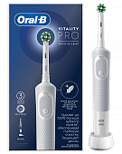 Купить oral-b (орал-би) электрическая зубная щетка vitality pro d103.413.3 тип 3708 с зарядным устройством, тип 3757, белый в Арзамасе