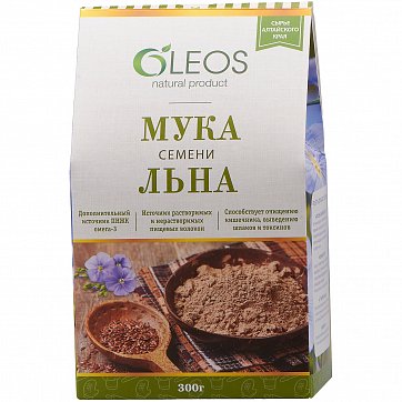 Oleos (Олеос) мука семени льна, пакет 300г БАД Oleos (Олеос) мука семени льна, пакет 300г БАД