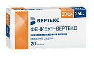 Купить фенибут-вертекс, таблетки 250мг, 20 шт в Арзамасе