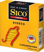Купить sico (сико) презервативы ribbed ребристые 3шт в Арзамасе
