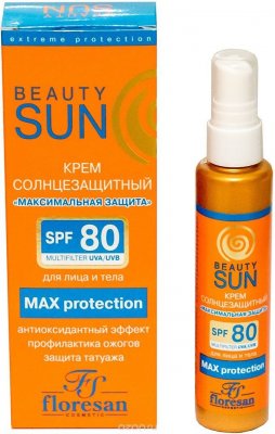 Купить флоресан (floresan) beauty sun крем солнцезащитный максимальная защита, 75мл spf-80 в Арзамасе