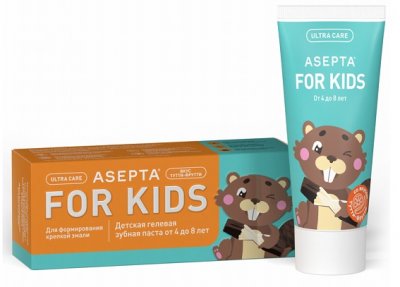 Купить асепта зубная паста для детей кидс 4-8лет 50мл в Арзамасе