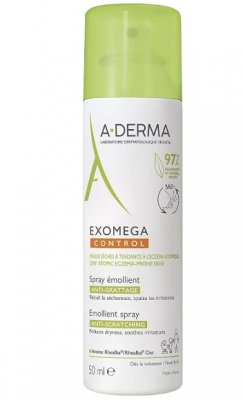 Купить a-derma exomega control (а-дерма) спрей-эмолент для лица и тела смягчающий, 50мл в Арзамасе
