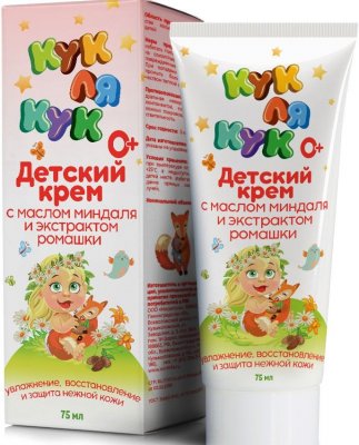 Купить кук ля кук крем детский с маслом миндаля и экстрактом ромашки 0+, 75мл в Арзамасе