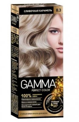Купить гамма перфект (gamma perfect) крем-краска для волос (8.3) сливочная карамель в Арзамасе