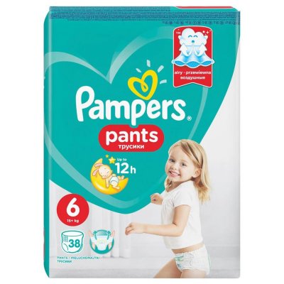 Купить pampers pants (памперс) подгузники-трусы 6 экстра лэдж 15+ кг, 38шт в Арзамасе