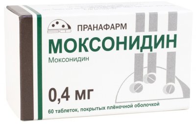 Купить моксонидин, таблетки, покрытые пленочной оболочкой 0,4мг, 60 шт в Арзамасе