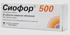 Купить сиофор 500, таблетки, покрытые пленочной оболочкой 500мг, 60 шт в Арзамасе