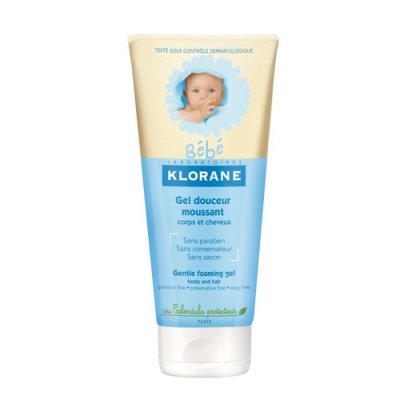 Купить klorane bebe (клоран бебе) гель для волос и тела нежный пенящийся для детей, 200мл в Арзамасе
