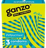 Купить ganzo (ганзо) презервативы рибс 3шт в Арзамасе