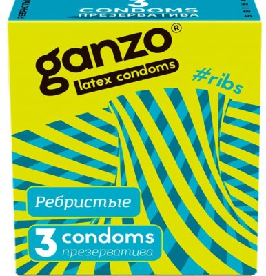 Купить ganzo (ганзо) презервативы рибс 3шт в Арзамасе