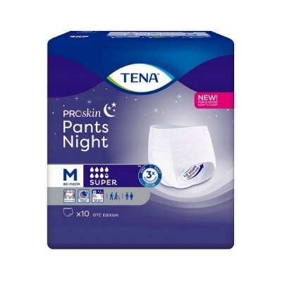 Купить tena proskin pants night super (тена) подгузники-трусы размер m, 10 шт в Арзамасе