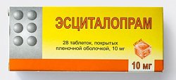 Купить эсциталопрам, таблетки, покрытые пленочной оболочкой 10мг, 28 шт в Арзамасе