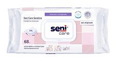 Купить seni care (сени кеа) салфетки влажные сенситив 68шт в Арзамасе