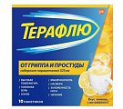 Купить терафлю от гриппа и простуды, порошок для приготовления раствора для приема внутрь, лимонный, пакетики 22,1г, 10 шт в Арзамасе