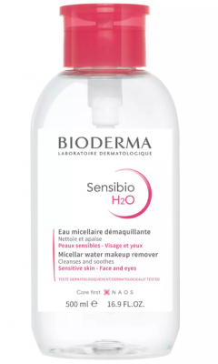 Купить bioderma sensibio (биодерма сенсибио) мицеллярная вода очищающая флакон-помпа 500мл в Арзамасе