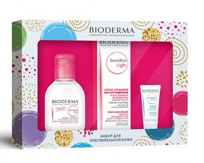 Купить bioderma sensibio (биодерма) набор: лайт крем 40мл+ мицеллярная вода 100мл+гидрабио сыворотка 15мл в Арзамасе
