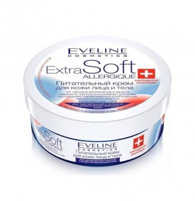 Купить eveline (эвелин) крем питательный для чувствствительной, склонной к аллергии кожи extra soft allergique 200мл в Арзамасе