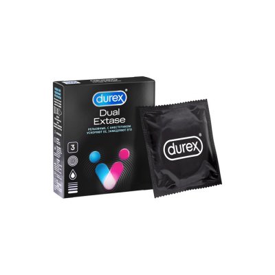 Купить durex (дюрекс) презервативы dual extase 3шт в Арзамасе