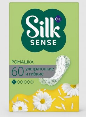 Купить ola! (ола) прокладки ежедневные silk sens light deo стринг-мультиформ ромашка, 60 шт в Арзамасе