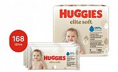 Купить huggies (хаггис) салфетки влажные elitesoft 56 шт, в комплекте 3 упаковки в Арзамасе