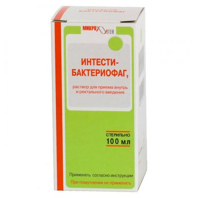 Купить интести-бактериофаг, раствор для приема внутрь и ректального введения, флакон 100мл в Арзамасе