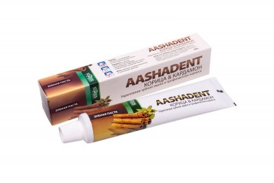 Купить ааша хербалс (aashadent) зубная паста аашадент корица и кардамон, 100мл в Арзамасе