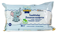 Купить babyline (бэбилайн) салфетки влажные 80 шт в Арзамасе