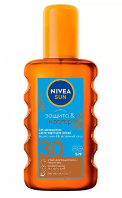 Купить nivea (нивея) sun масло-спрей солнцезащитное для загара, 200мл spf30 в Арзамасе