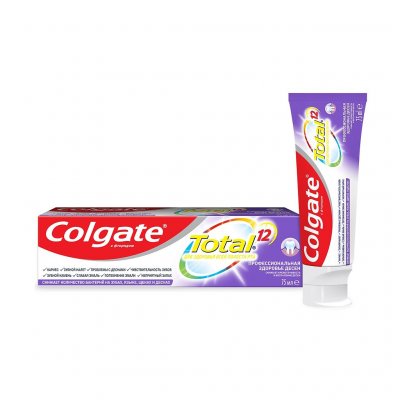 Купить колгейт (colgate) зубная паста total 12 pro-здоровье десен, 75мл в Арзамасе