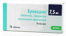 Купить бравадин, таблетки, покрытые пленочной оболочкой 7,5мг, 56 шт в Арзамасе