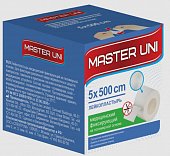 Купить пластырь master uni (мастер-юни) медицинский фиксирующий полимерная основа 5см х5м в Арзамасе