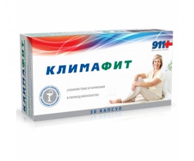 Купить 911 климафит комплекс витаминов для женщин при менопаузе капсулы, 30 шт бад в Арзамасе