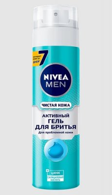 Купить nivea (нивея) для мужчин гель для бритья чистая кожа, 200мл в Арзамасе