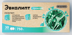 Купить эвкалипт премиум bioforte, таблетки для рассасывания 750 мг, 30 шт бад в Арзамасе