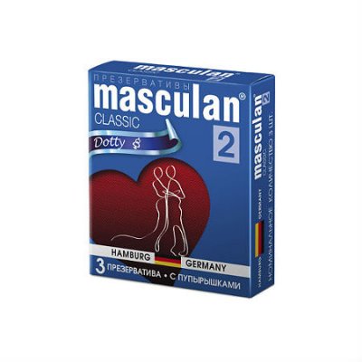 Купить masculan-2 (маскулан) презервативы классик с пупырышками 3шт в Арзамасе