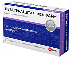 Купить леветирацетам велфарм, таблетки покрытые пленочной оболочкой 1000 мг, 30 шт в Арзамасе