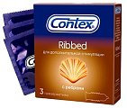 Купить contex (контекс) презервативы ribbed с ребрышками 3шт в Арзамасе