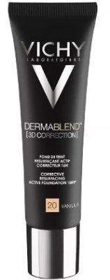 Купить виши дермабленд (vichy dermablend) 3d тональная основа корректирующий макияж 30мл тон 20 ваниль в Арзамасе